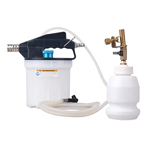 DAYUAN Pneumatic Brake Bleeding Kit, 2L Vacuum Brake Bleeder Kit with 1L Filler Bottle Suitable for Most Standard and ABS Brake Systems for Cars, Trucks, Motorcycles