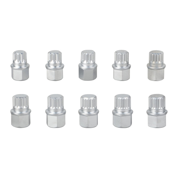 10pc Vw Audi Seat Skoda Locking Wheel Nut Key Socket Set Unique Spline