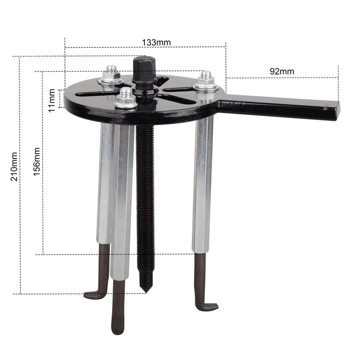 Da Puller DAYUAN 21 in 1 Bearing Puller Set, Inner Hole Three-Jaw Puller with Cu ...