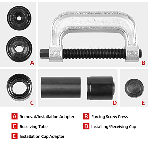 DAYUAN Ball Joint Press & U Joint Removal Tool Kit with 4x4 Adapters for Most 2WD and 4WD Cars and Light Trucks