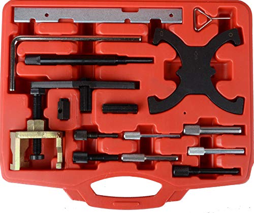 DAYUAN 16Pcs Engine Timing Tool Kit Compatible for Ford Mazda Camshaft Flywheel Locking Tools 1.4 1.6 1.8 2.0 Di/TDCi/TDDi